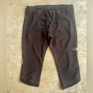 The North Face Womens Black Active Performance Running Capri Leggings Small